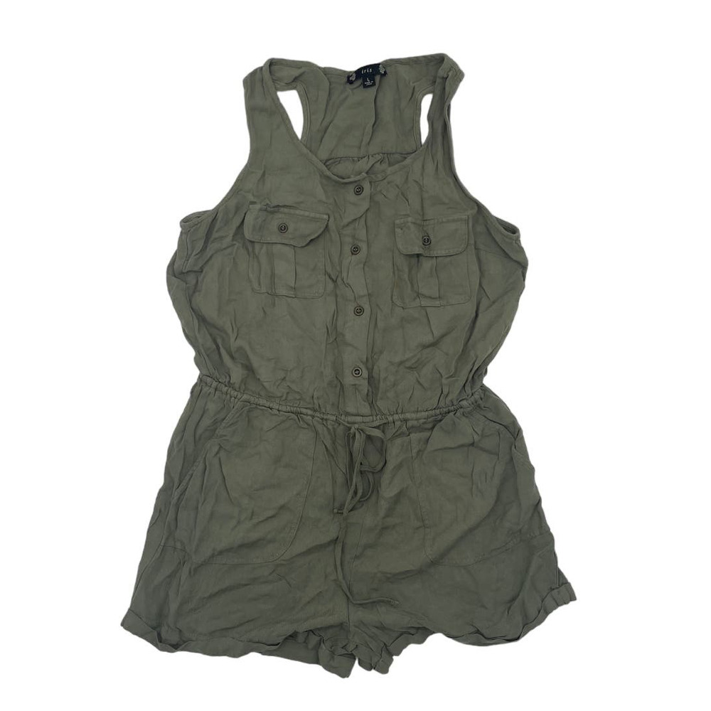 Iris Green Romper - image 1